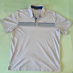 Travis Mathew Light Gray Polo Shirt